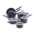 10-Piece Porcelain II Cookware Set - Purple